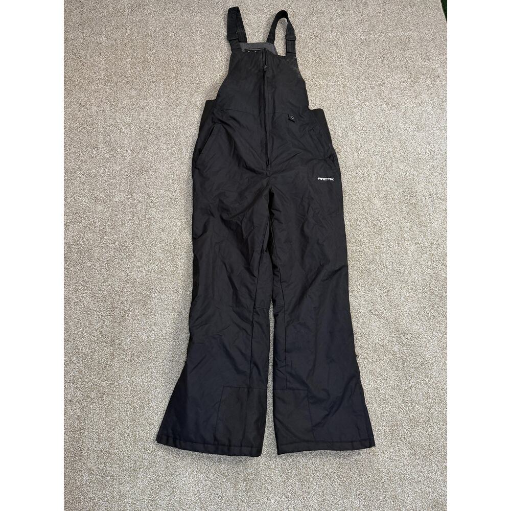 Arctix Snow Pants Mens Large Black Insulated Bib Ski Water Resistant Overalls